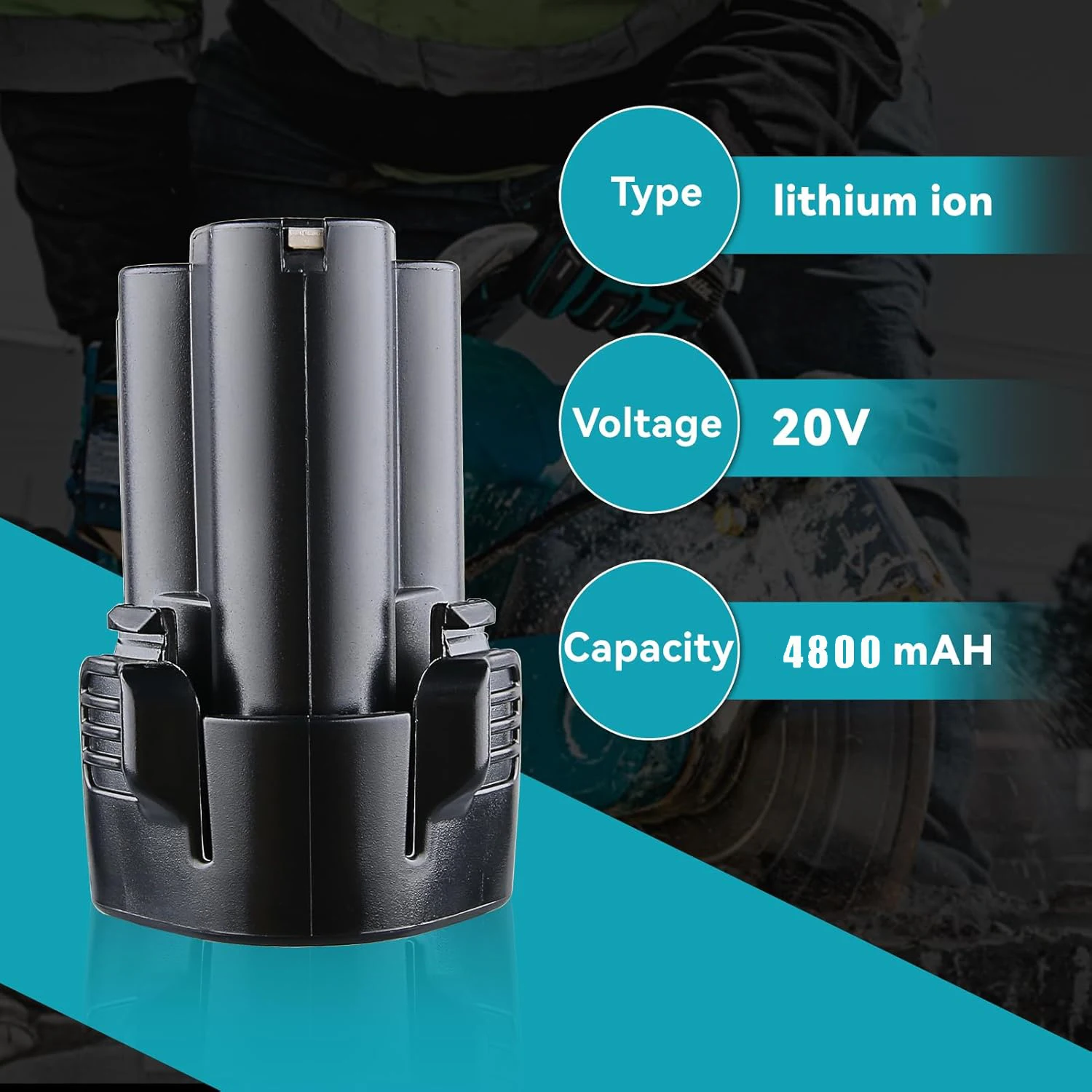 VANON 1/2/4 Pack 4.8Ah Li-ion BL1013 Replace for Makita Battery Pin BL1014 194550-6 194551-4 195332-9 Suit for Original tools