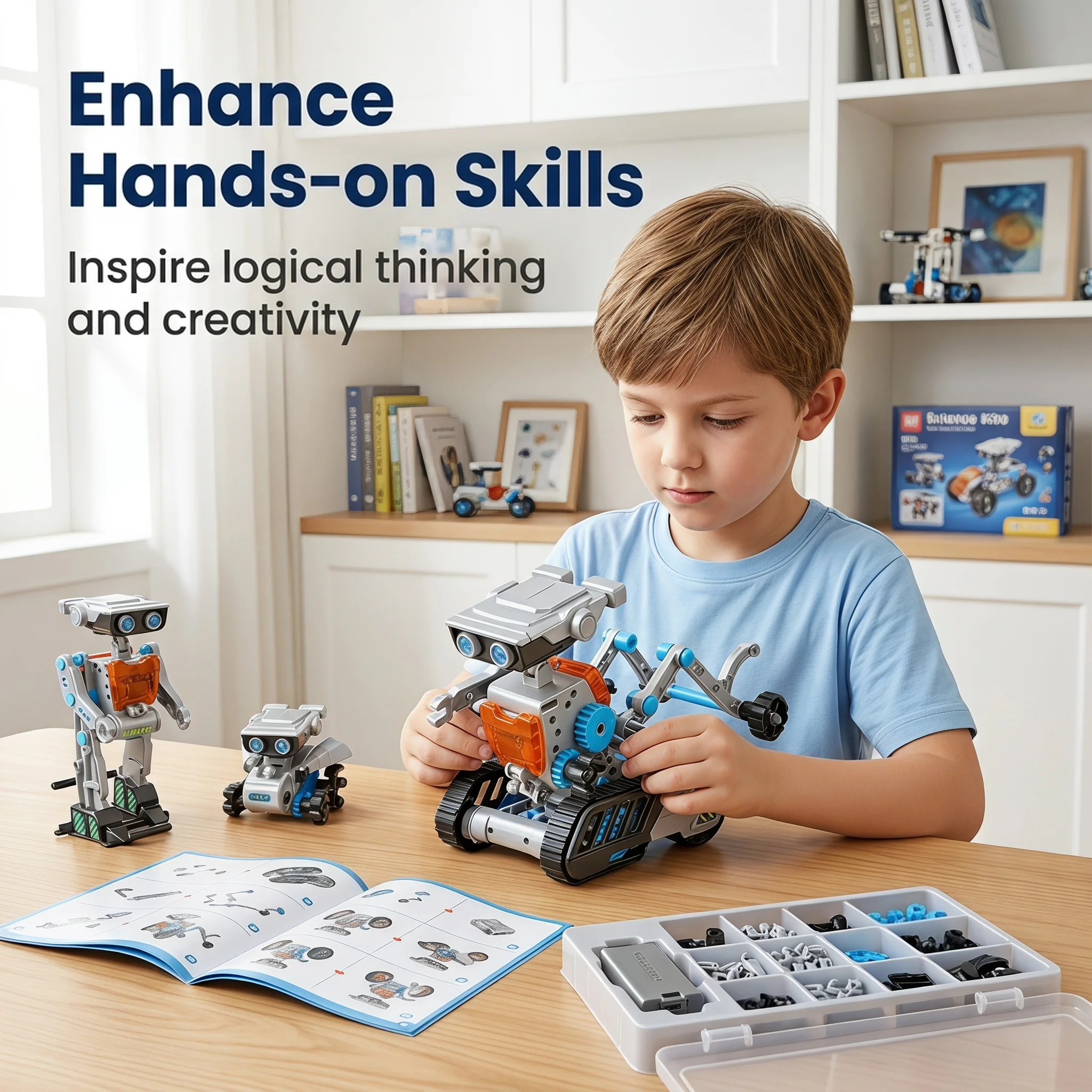 12-in-1 elektrische robotbouws - Science Project Robot recensie en prijs