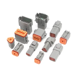 DT Series 2/3/4/6/8/12 Pin  Auto Connectors  Waterproof Harness Seal Plug  wire electrical male cable socket  DT04-2P  DT06-2S