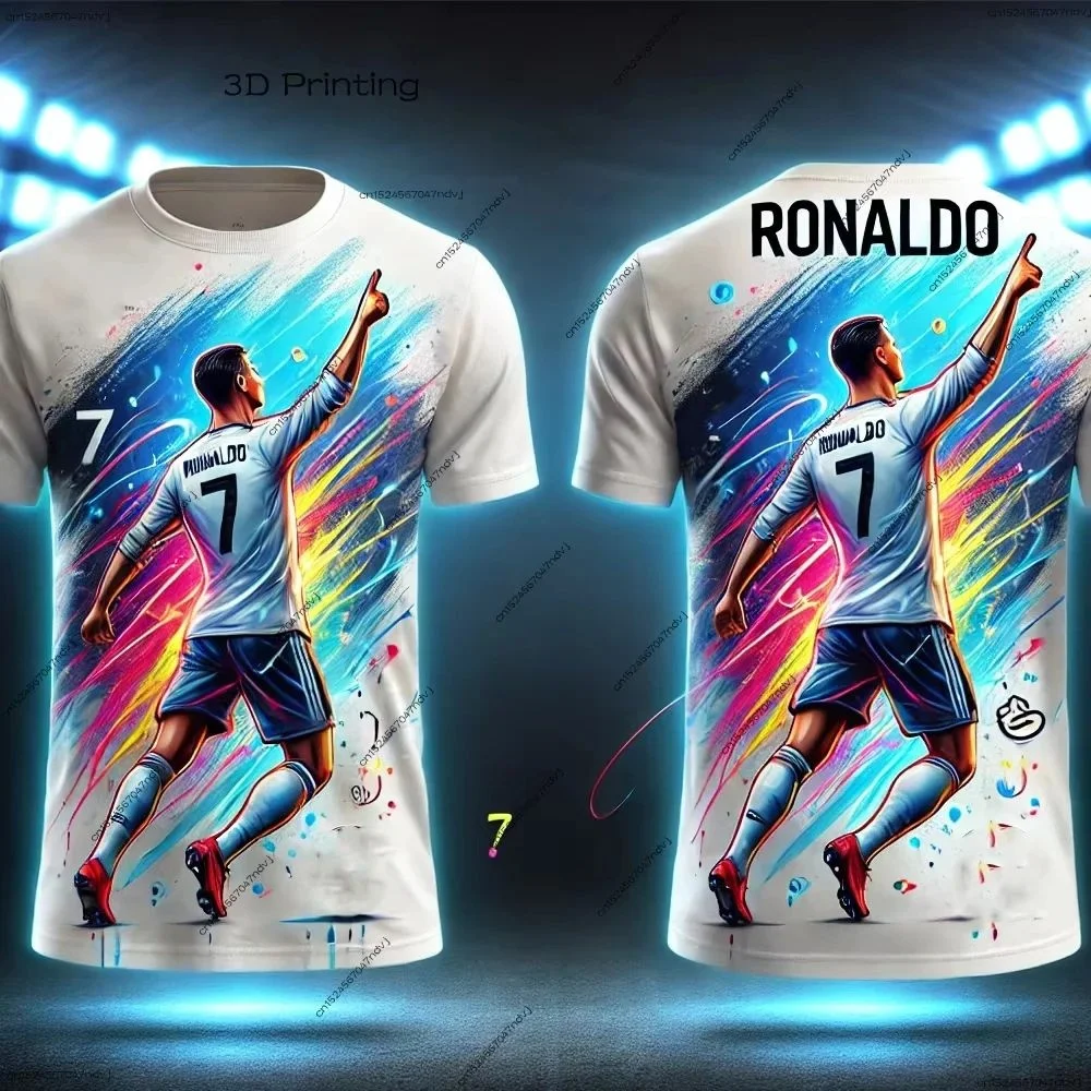 2025 New Cristiano Ronaldo Special Edition No. 7 Football Jersey Kids Football Training Suit Adult Men's Football Sports T-Shirt view 4