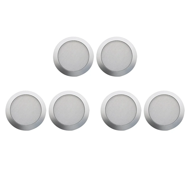 

3X Ceiling Speaker Grille, 4-Inch Ceiling Embedded Audio Speaker Grille(Silver)