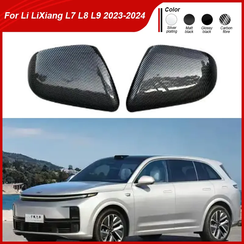 

for Li Lixiang L7 L8 L9 2024 2023 2022 ABS Carbon Fiber Car Exterior Side Rearview Mirror Cover Trim Car Accessories Car-styling