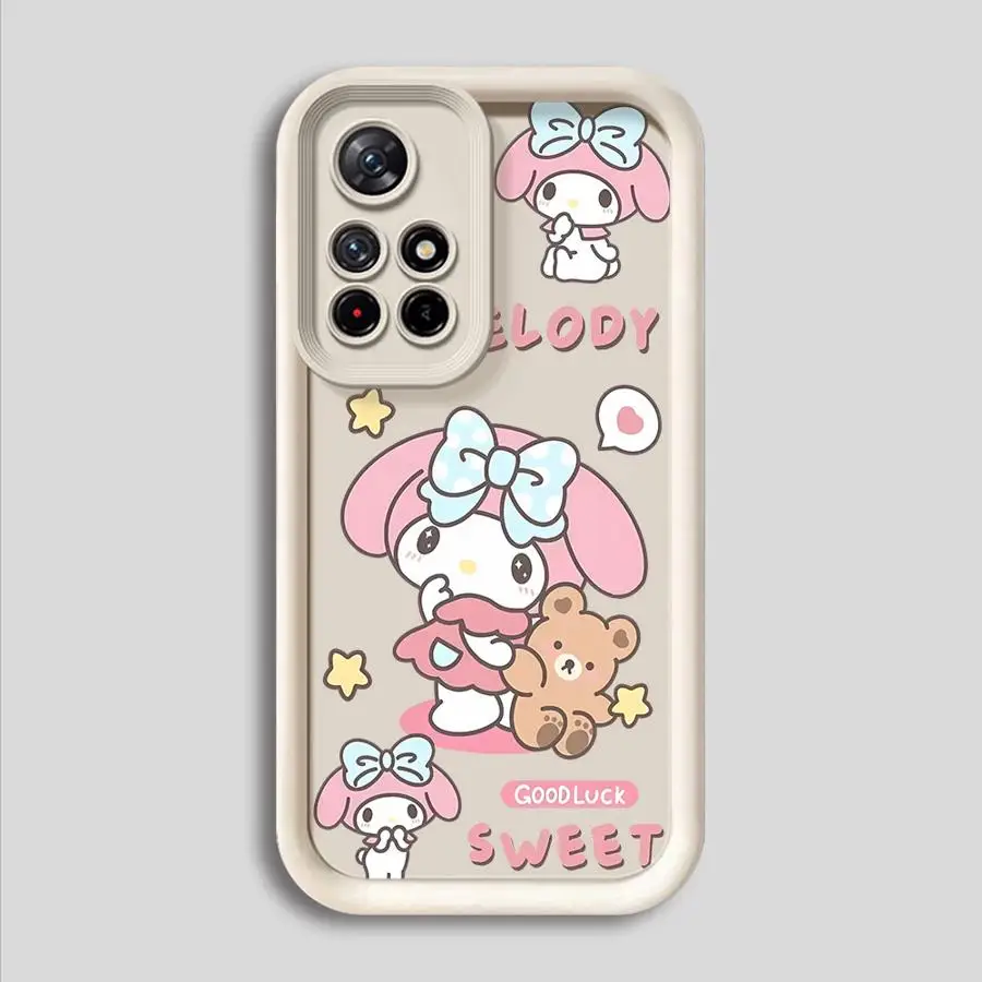 Sanrio Melody Pochacco Phone Case for Xiaomi Redmi Note 11S 10S 10 11Pro 12 13 12ProPlus 13Pro 4G 5G TPU Soft copa