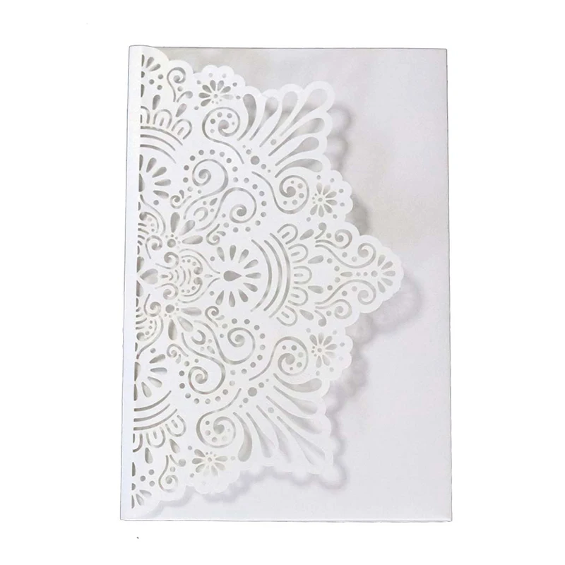 10Pcs Invitation Card For Christening Wedding Invitations With RSVP Card Envelopes Greeting Card Birthday Baptism Party Supplies