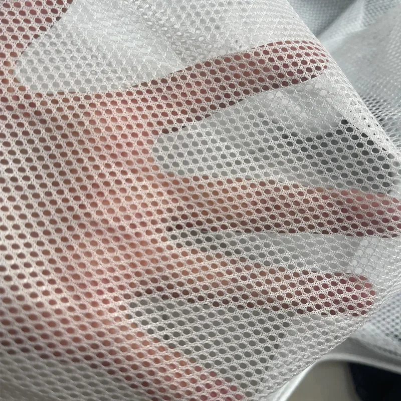 1mm/2mm Polyester Net Fabric Protective Honeycomb Mesh Fabric For Sewing T-shirt Sportswear Knitted Lining Fabric Cloth