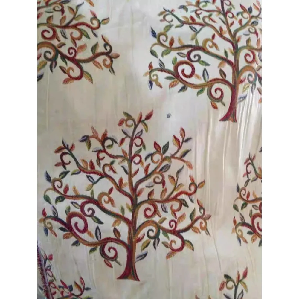 American Country Jacquard Curtains for Living Room Bedroom Windproof Warm Sofa Fabric Pastoral Style Northern Home Decor