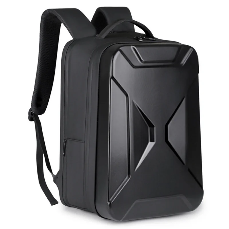 New Men's Large Capacity Hard shell Backpack ABS Leisure Backpack With USB Waterproof 17 inch Laptop Bag Business Travel Bag