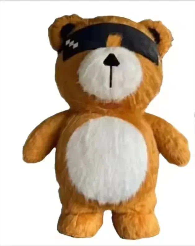 

Inflatable Giant Plush Cool Bear Cartoon Costume Anime Furry Teddy Bear Cosplay Suits Carnival Party Performance No Battery