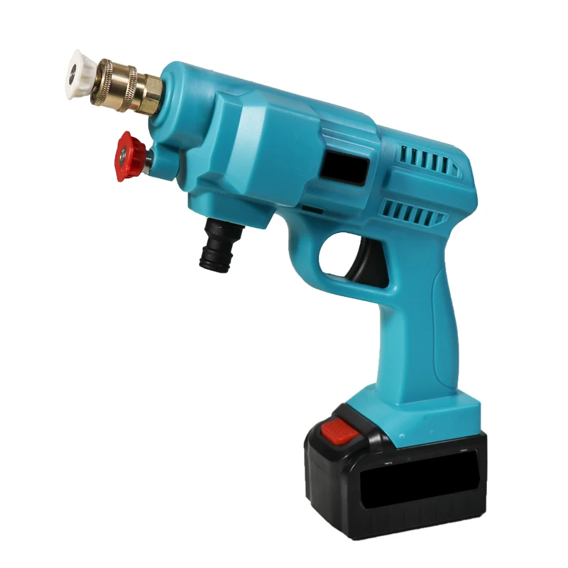 Cordless Portable High Pressure Electric Car Washer Gun With 12v Rechargeable Battery Power Car Wash Machine With Foam Generator