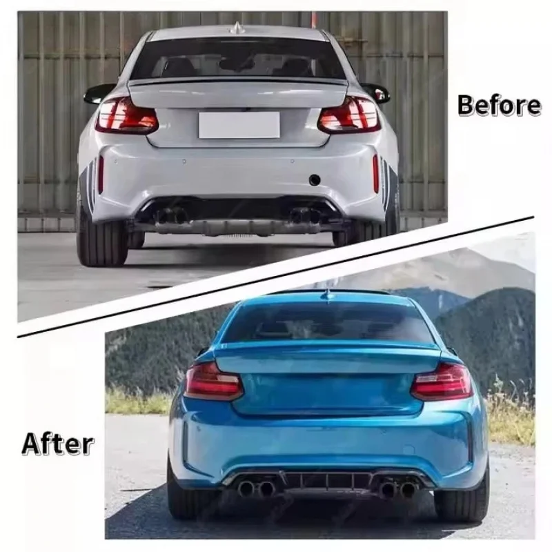 

Комплект кузова из углеродного волокна для 2-й серии M2 F87, обновление заднего диффузора из углеродного волокна в стиле MP