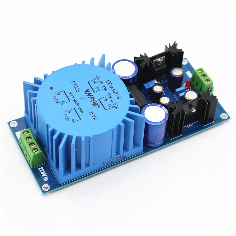 

25w LM317 /LM337 Power Board DC Regulated Adjustable Linear Power Supply Output Positive and negative voltage 12v 15v