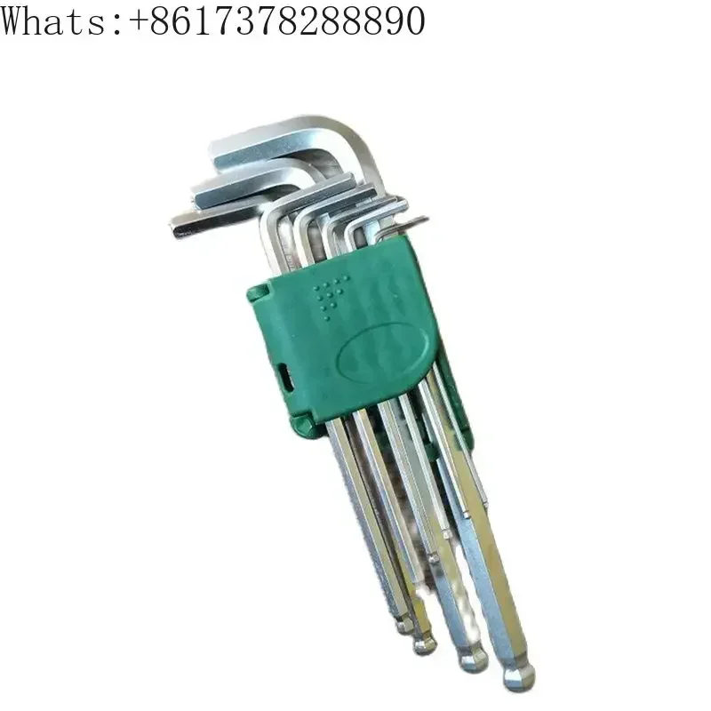 9 pz/set Imperiale Chiave Esagonale Pollici 1/16 5/64 3/32 1/8 5/32 3/16 1/4 5/16 3/8 Chiave a brugola