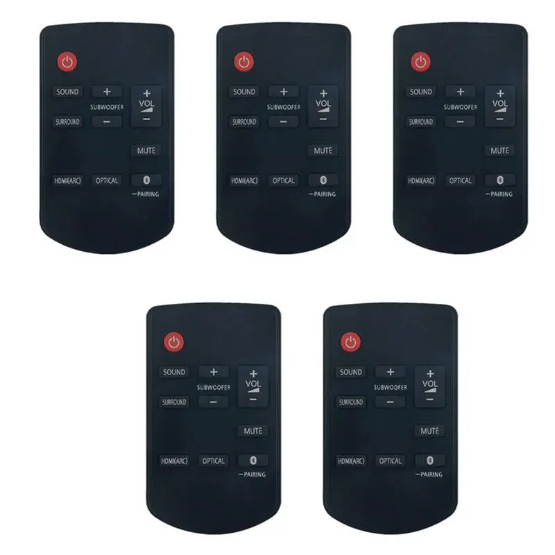 DT39 5X Remote Control N2QAYC000115 for Panasonic SU-HTB488 SC-HTB688EB-K Home Theater TV Sound Bar Audio System