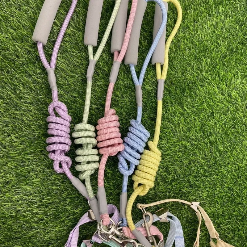 مقود كلب كورومي الجديد من مينيسو، مقود مضاد للهروب للحيوانات الأليفة للكلاب الصغيرة والمتوسطة