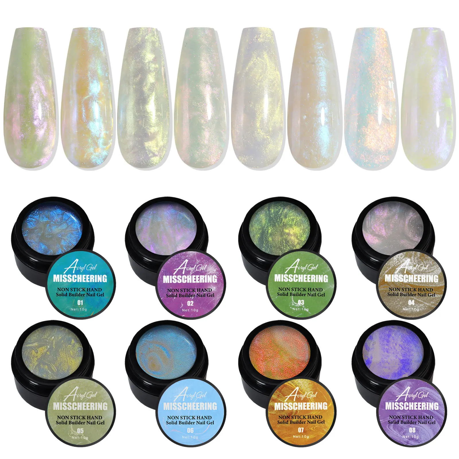 set-di-8-colori-di-gel-per-l’allungamento-delle-unghie-10-ml-gel-modellante-3d-per-creare-forme-solide-gel-per-unghie-che-non-si-attacca-alle-mani-per-nail-art-e-manicure-con-unghie-finte