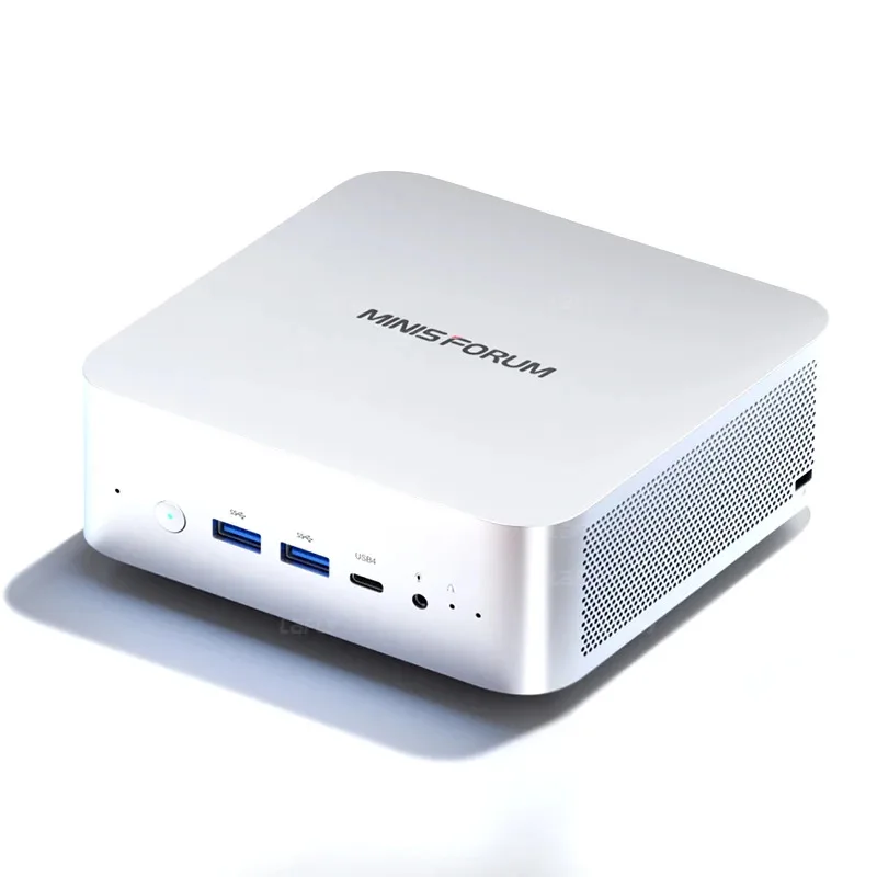 MINISFORUM AI X1 370 255 كمبيوتر صغير للألعاب AMD Ryzen AI 9 HX 370 R7 255 OCuLink 2 USB4 مكبر صوت مزدوج متكامل