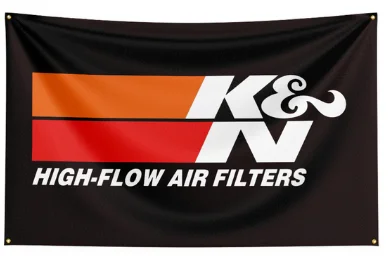 FLAGDOM 90X150CM 3X5FT K&N Flagge Polyester bedrucktes Autoteile-Banner für Dekor