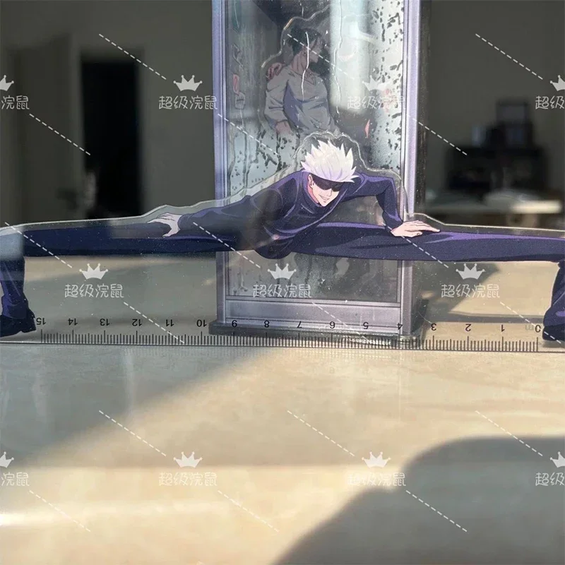 اليابانية Jujutsu Kaisen طالب مسطرة مستقيمة جوجو وGeto أنيمي المحيطة لوازم مكتبية شفافة حاكم هدية 15 سنتيمتر