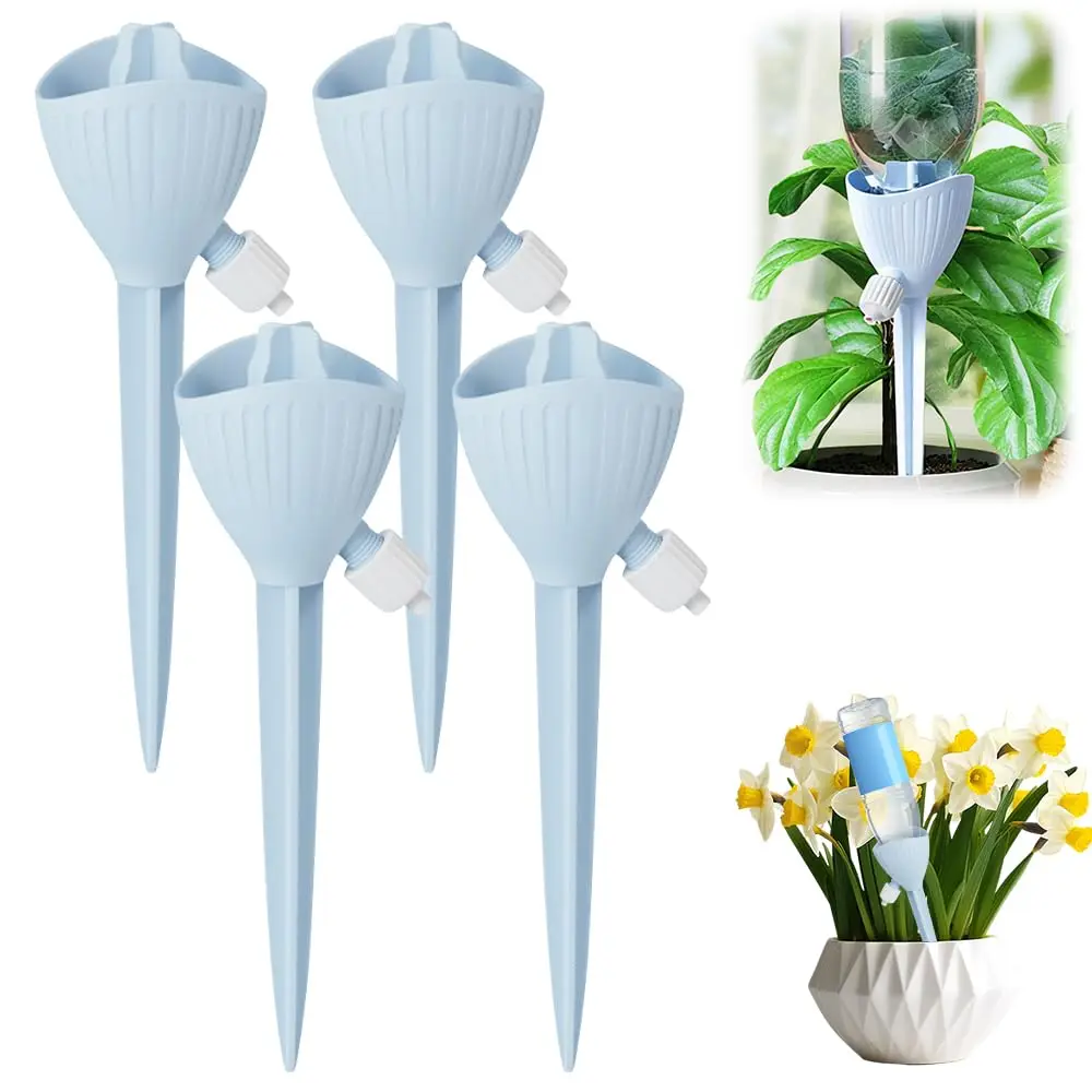 Automatisch druppelirrigatiesysteem voor tuinen, zelfwatergevend bloembewateringsapparaat, instelbare watertoevoer voor bloemen en planten, tuinwaterdruppelaar
