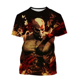 Fashion Summer God Of War Game 3D Print T-Shirts Men Women Short Sleeve T Shirt Oversized Harajuku Y2k Tops Tees Kids Clothing