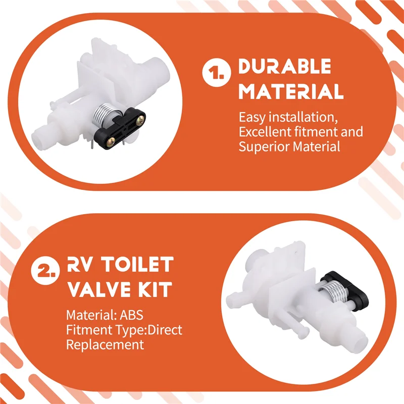 جديد لـ Thetford Bravura طقم استبدال صمام المياه RV المتوافق مع إصلاح وحدة المرحاض RV