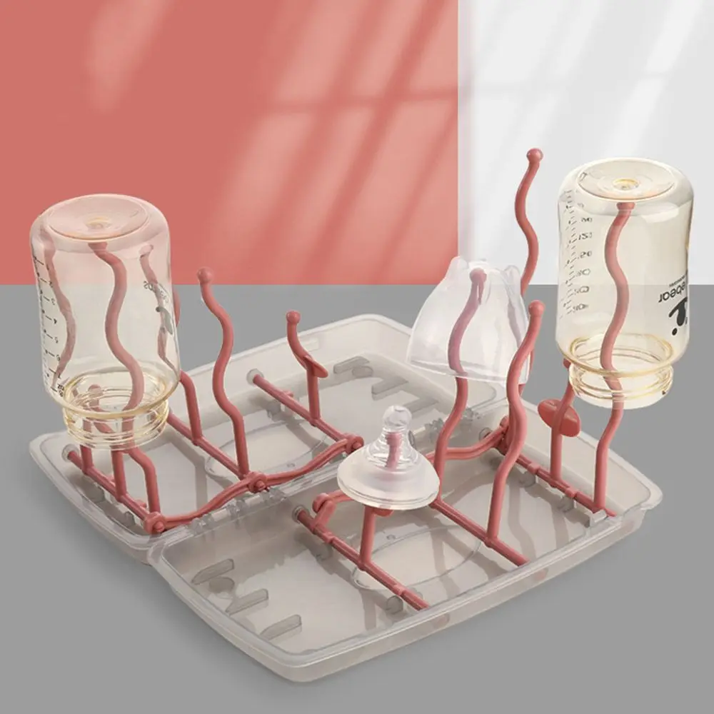 Dryer Cup Pacifier Bottle Shelf Baby Bottle Tree Shape Bottle Feeding Drying Rack Bottle Storage Bottle Rack Nipple Rack