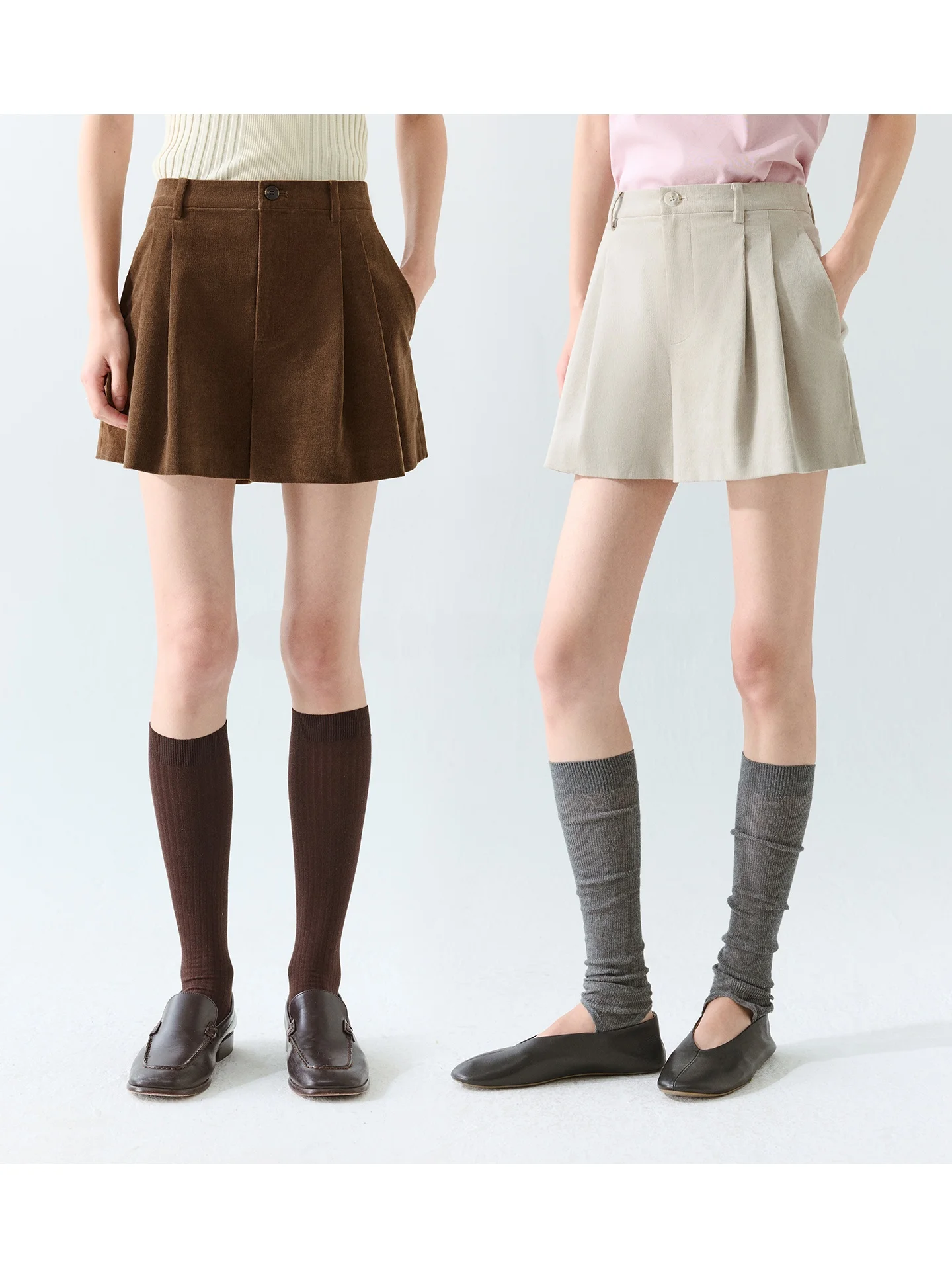 

Женские брюки CHANDOOIVY из ультратонкого эластичного вельвета с высокой плотностью ткания, А-силуэт, с двойными складками, 3D-текстурой, на талии