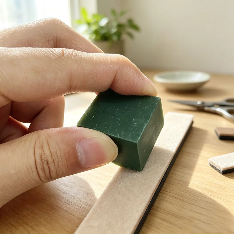 Leather Honing Strop Blade Polishing Sharpening Plate With Polishing Compound Grinding Paste For Kitchen Knives Edge Finishing