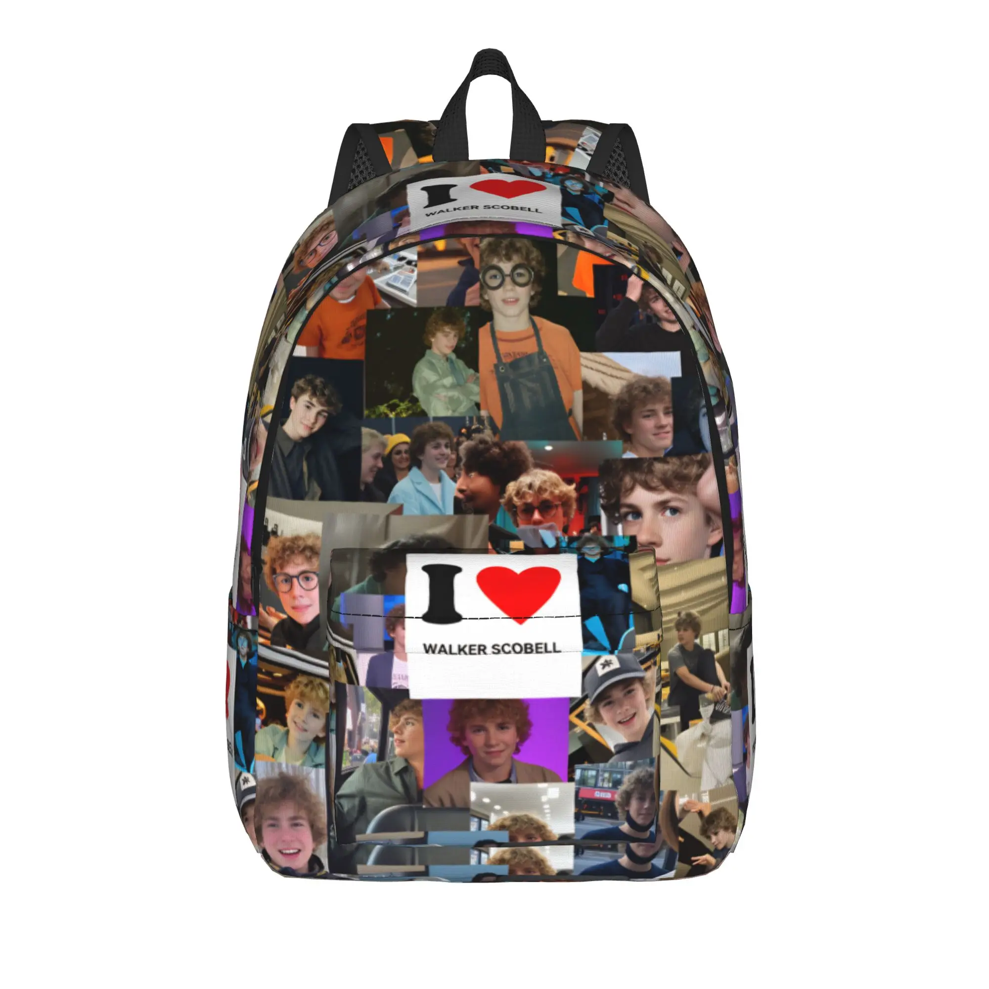 Walker Scobell (Smile) Mask USA Actor (6) Backpack  Workout Backpacks Unisex Custom Soft School Bags Casual Rucksack