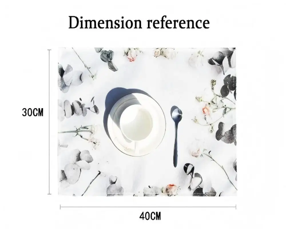 VIKAMA 4ピース 高級ブラック＆ゴールドフェザープレースマット キャンドルライトディナー 家族の集まり 洋食レストランの装飾