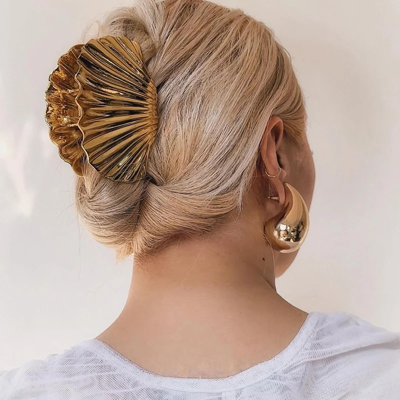 Moda Texture irregolare a forma di conchiglia artiglio per capelli per donne ragazze Punk coda di cavallo fermagli per capelli accessori per capelli versatili alla moda regali