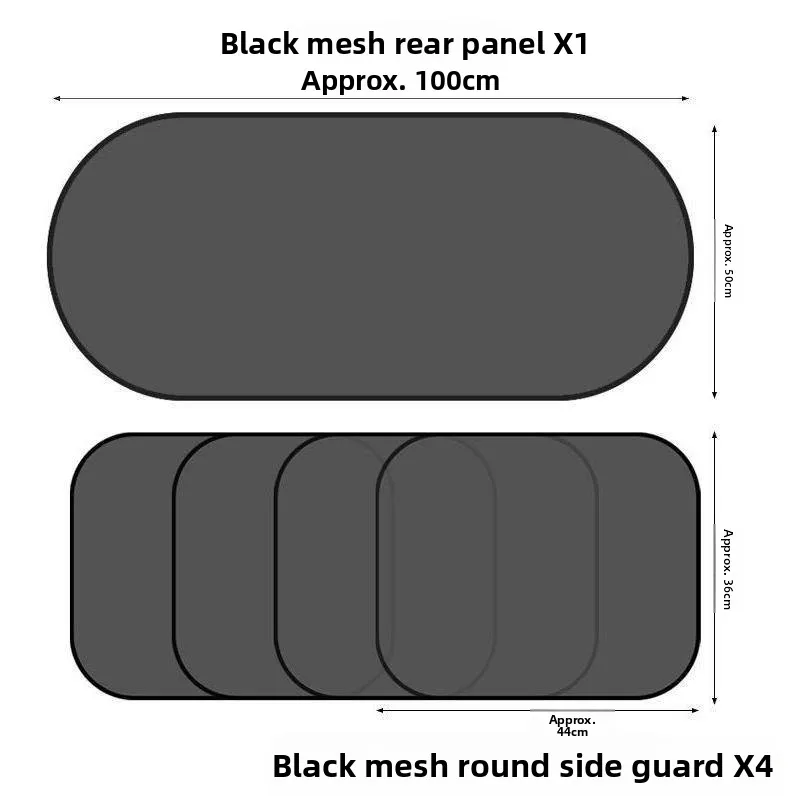 Car Sunshade Static Cling Film Heat Insulation Privacy Curtain Side Window Glass Rear Panel Light Blocking Sticker Business S...
