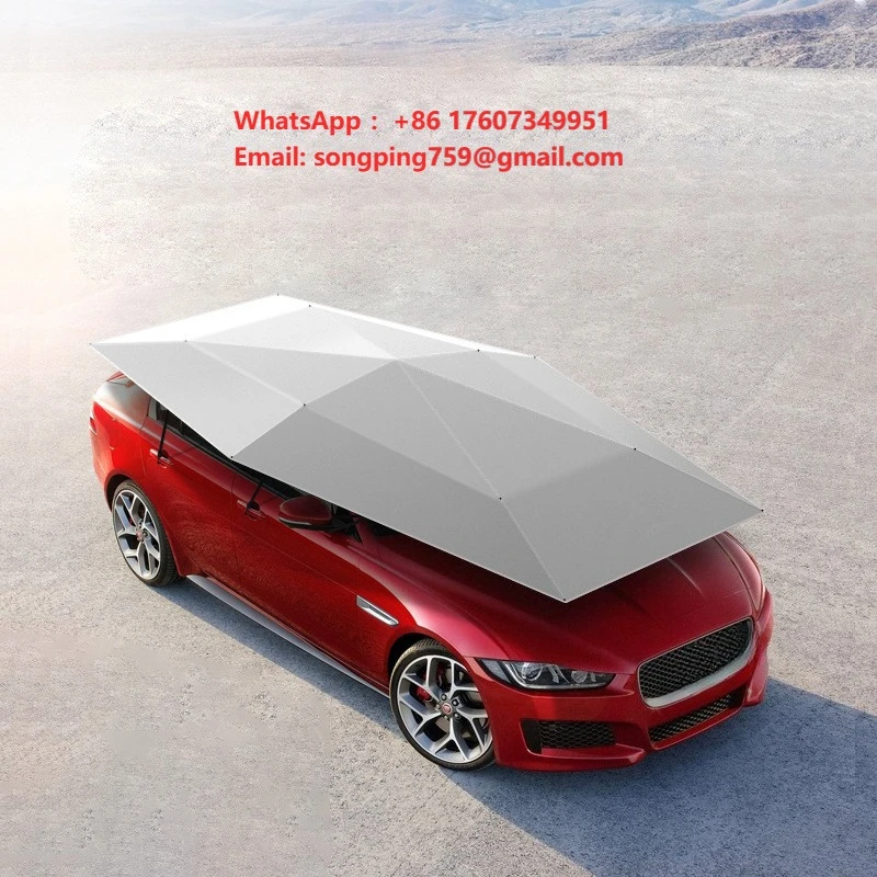 YISHUN 5.2M Semi-Automatic Hail Resistant Foldable Snow Protector Car Umbrella Fiberglass Frame Business/Luxury Design Universal