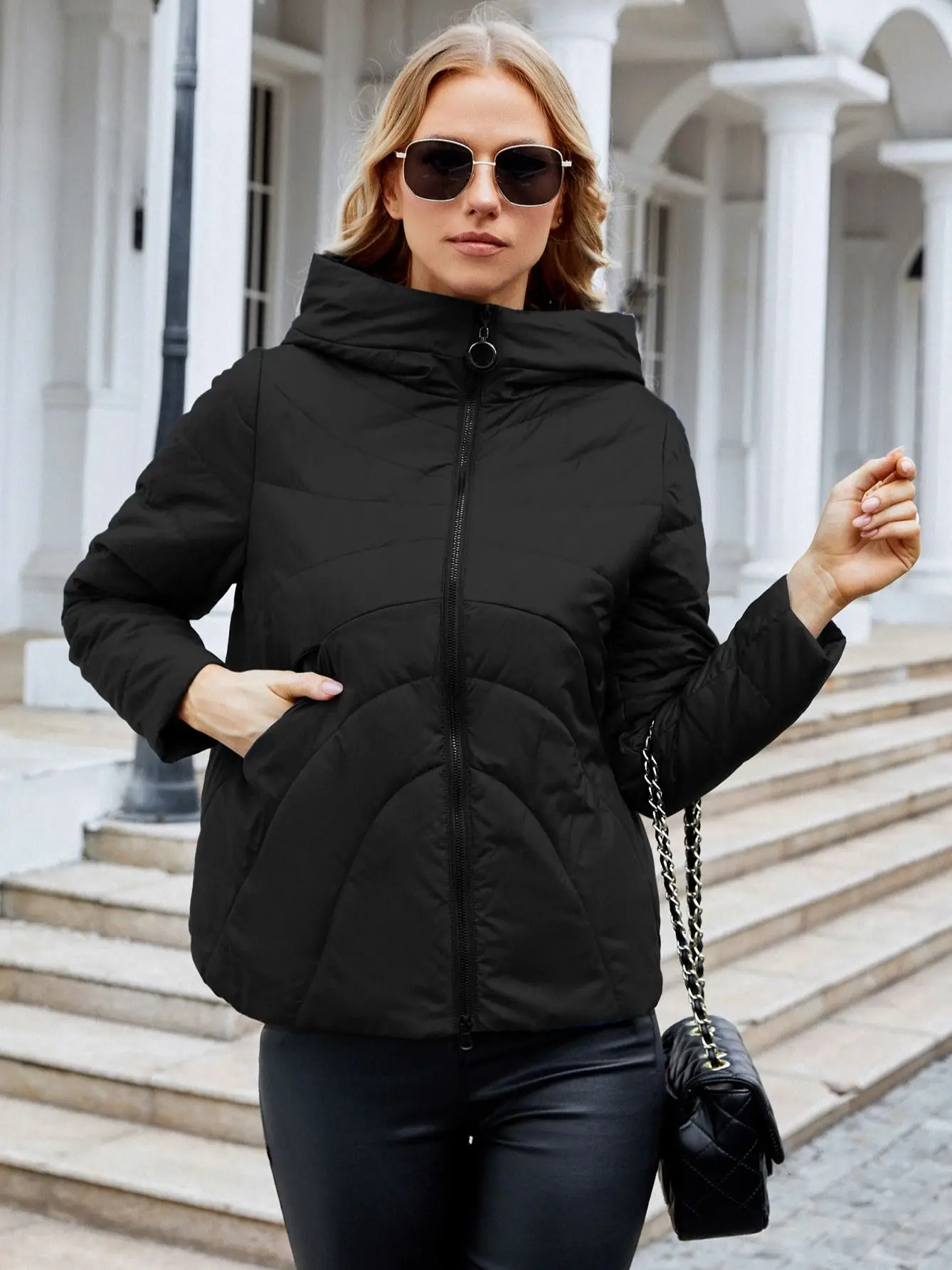 

Cinemore Women's Jacket Autumn 2024 Warm Parkas Lapel Outerwear Female Clothing Fashion Long Warm Jacket Women Quilted Coat