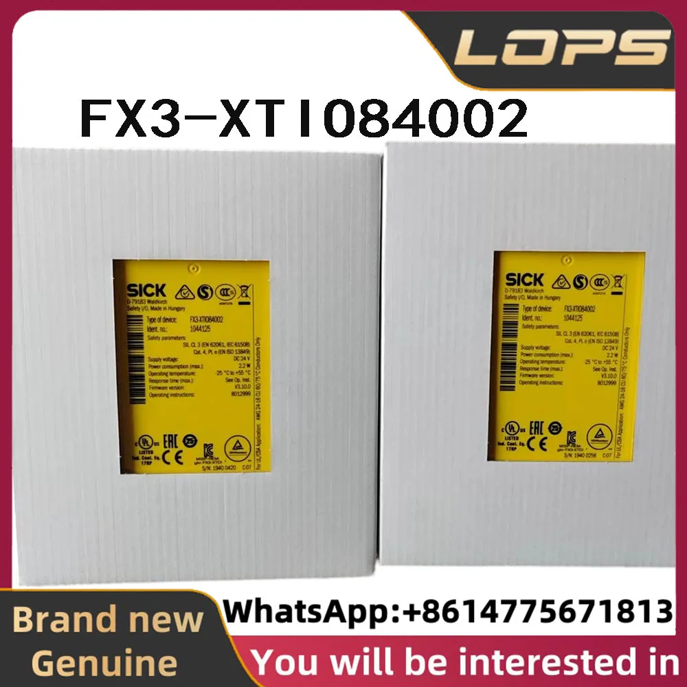 FX3-XTIO84002 Brand new original SICK Safety relay Order number: 1044125 in stock, welcome to consult