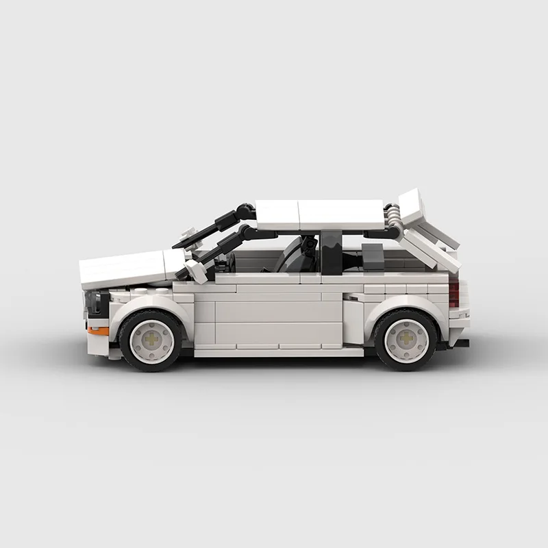 Compatible with Lego small particles racing vehicle MOC building block educational toy model assembly foreign trade wholesale