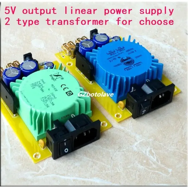 5V USB 15W DC port dual output  linear power supply DC voltage regulator CAS XMOS raspberry