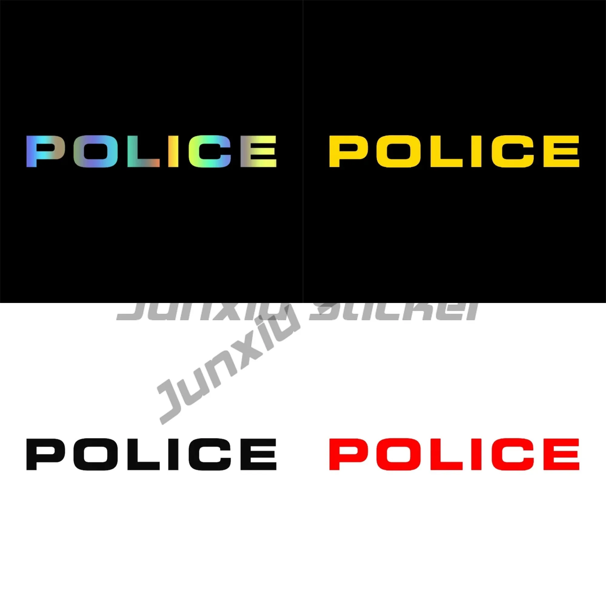 

Various Sizes Colors Car Stickers Vinyl Decal POLICE Motorcycle Decorative Accessories Creative Waterproof