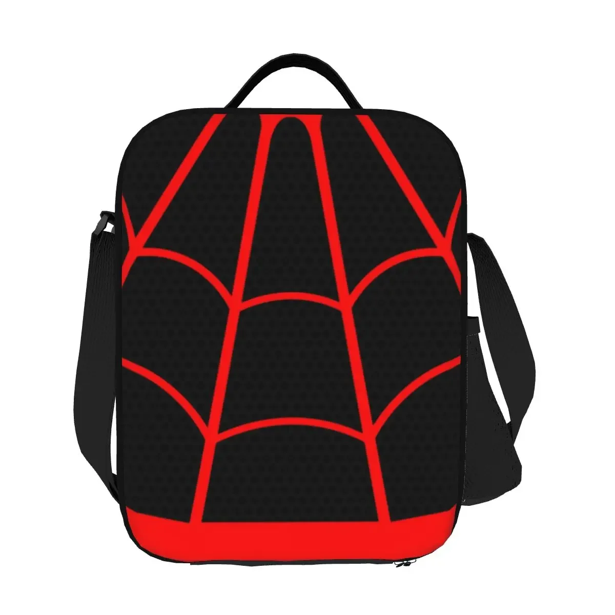 Fashion Spider Web Pattern Insulated Lunch Bag for Camping Travel Portable Cooler Thermal Bento Box Women Children