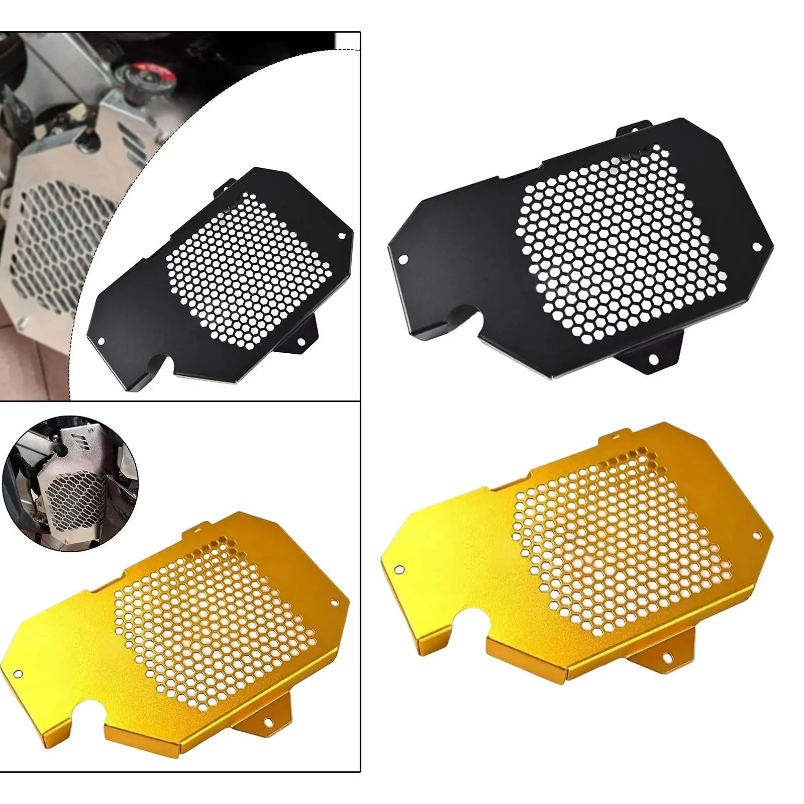 

Motorcycle Radiator Guard Grille Aluminum Alloy Replacement Sturdy Accessories Repair Parts Modification Supplies Protector