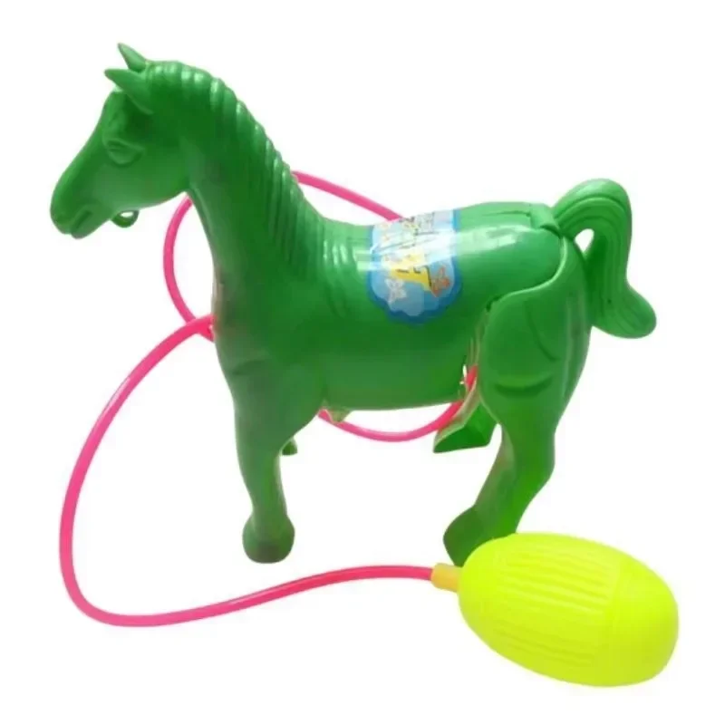 Classic Vintage Kids Pull String Horse Toy - Interactive Walking Animal Model Colorful Plastic Educational Toy for Toddlers Perf image 3