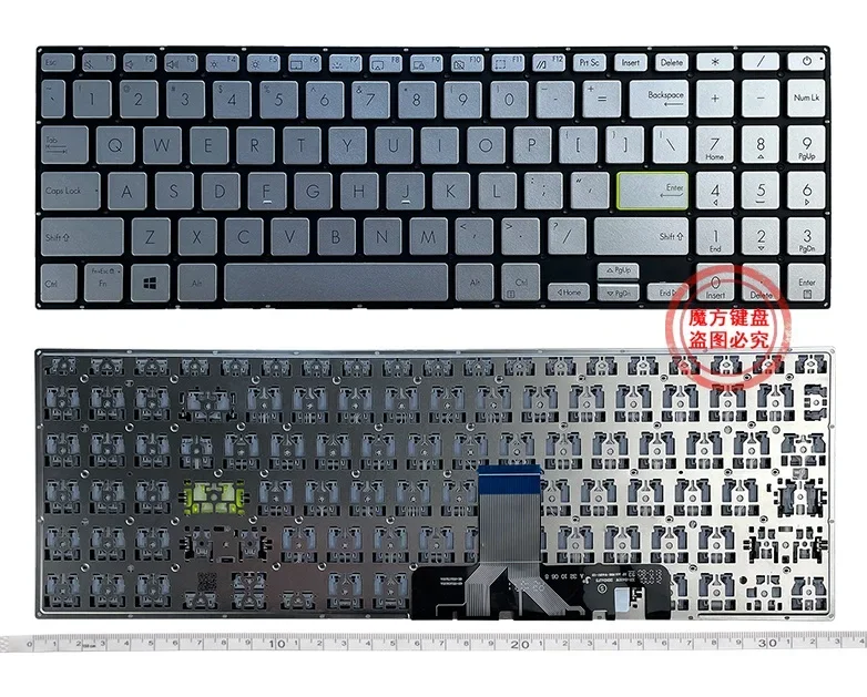 New US Keyboard Silver for ASUS VivoBook 15X 2020 S5600F V5050 V5050EA X521F S15 S533 X521Keyboard Backlight