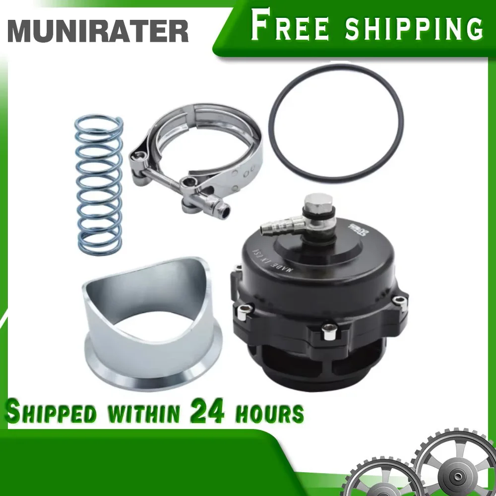 Universal 50mm V Band Blow Off Valve BOV Q Typer Weld On Flange Black Aluminum