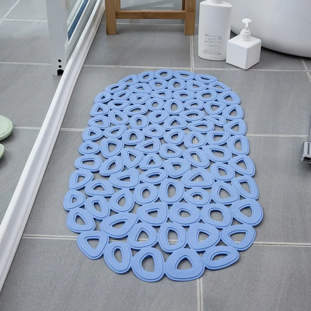 1pc PVC Oval Bathroom Non-slip Mats Bathroom Hollow Bath Anti-fall Mats Shower Bathtub Floor Mats Home Shower Mat 카페트 Alfombras