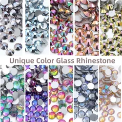 SS3-SS30 Non Hot Fix Rhinestones FlatBack Special colors Strass Sewing Fabric Garment Glittering Stones for DIY Decoration