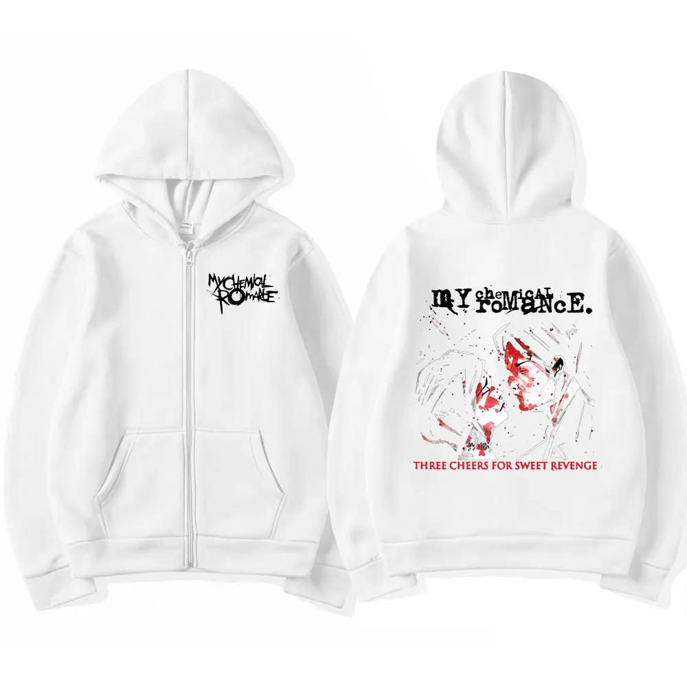 Rock Band My Chemical Romance Mcr Dead Zipper Hoodie Black Parade Punk Emo Zip Up Sweatshirt Men Fashion Vintage Hip Hop Hoodies - view 3