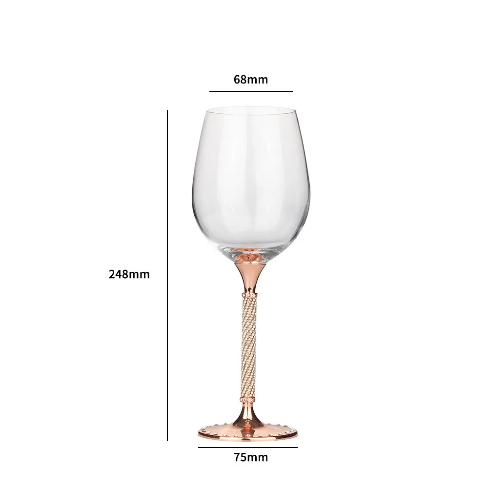 

Exquisite Crystal Red Wine Glass with Large Belly and High Footed Cup - Perfect for Bars and Wine Enthusiasts