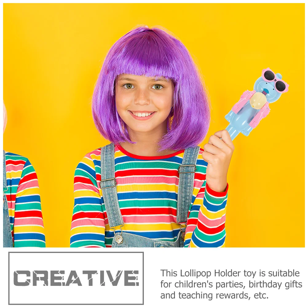 

3Pcs Funny Lollipop Holder Dinosaur Robot Design Pop-Up Candy Dispenser for Children Birthday Party Kids Entertainment