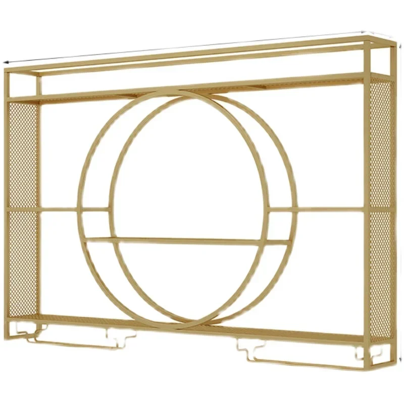 

Золотые стеллажи для хранения вина, держатель для виски, современный дисплей, большая винная стойка, промышленная настенная стойка для ликера, предметы домашнего обихода Stojak Na Wino