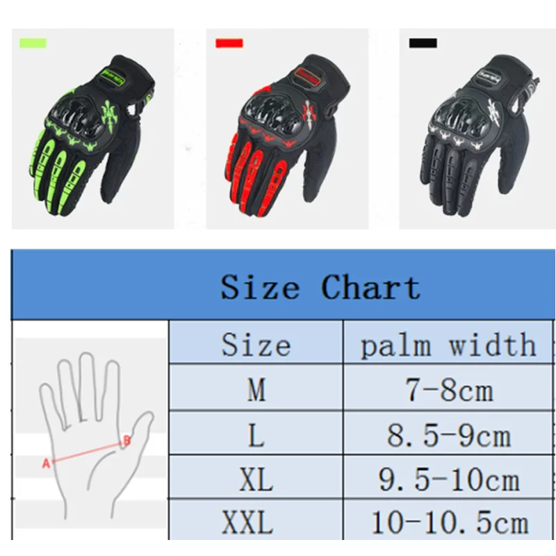 Gants respirants pour écran tactile de moto, protection complète des doigts, sports de plein air, équitation, vélo, course de moto, D343